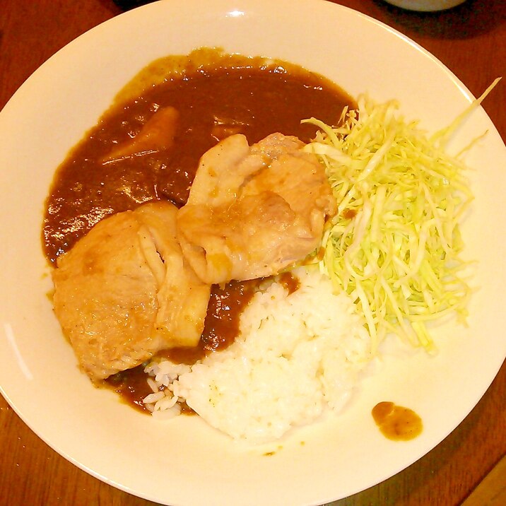 豚肉生姜焼きonカレーライス